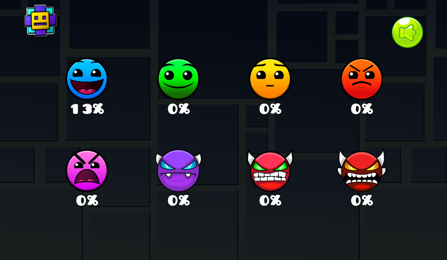 Play Geometry Dash Wave online with browser gameplay preview screenshot showcase for Bloxd fans today